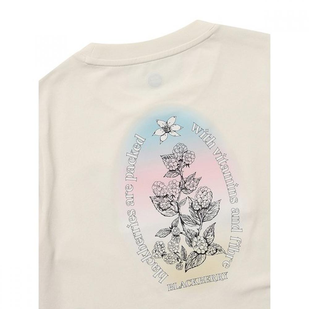 GradienT ArTwork ShorT Sleeve T shirT  Ivory 