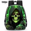 Skull Series Peripheral Animation Printing Backpack Student Bag Support