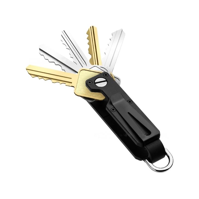 Sturdy Aluminum Key Holder With Builts In Bottle Opener And Screwdriver For Easy Organization And Daily Use