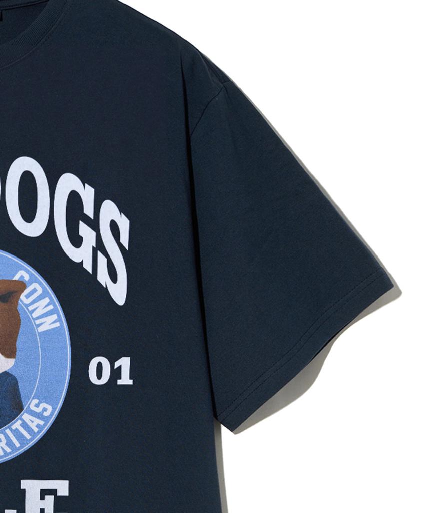 YALE Bulldogs Bow Wow Short Sleeve T-Shirt Navy