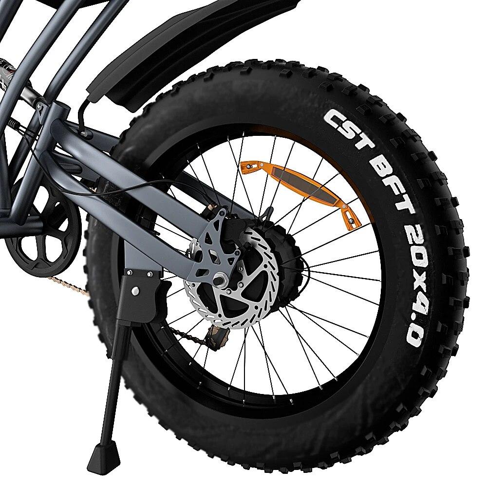 Wide Fat Tire 20 Inch Mountain Ebike Variable Speed Travel Retro Off Road Beach Motorcycle Power Electric Bicycle