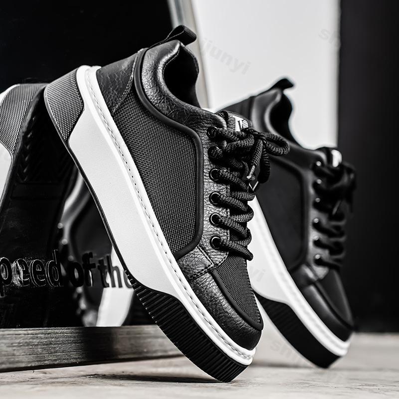 

Fashion Fashion Trend Casual Shoes for Men 2025 Summer New Comfortable Versatile Thick Soled Sports Shoes Color Blocked Chunky sneakers 39 чёрный