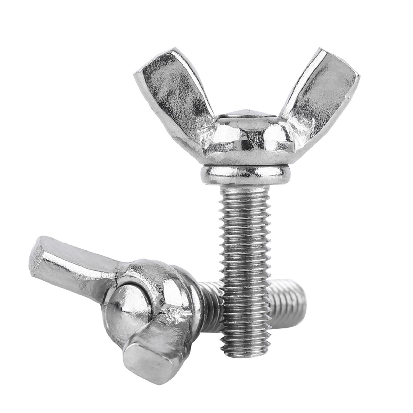 

5Pcs M6 304 Rust Proof Steel DIN316 Thumb Wing Bolts (M6*16)