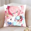 Hyacine Animated Game Honkai Star Rail Pillow Case Fashion Square Pillowcase Bedroom Sofa Room Ins Decoration Leisure