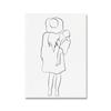 Mother and Baby Child Art Line Drawing Posters Abstract Minimalist Wall Art Canvas Print Painting Nursery Decorative Pictures