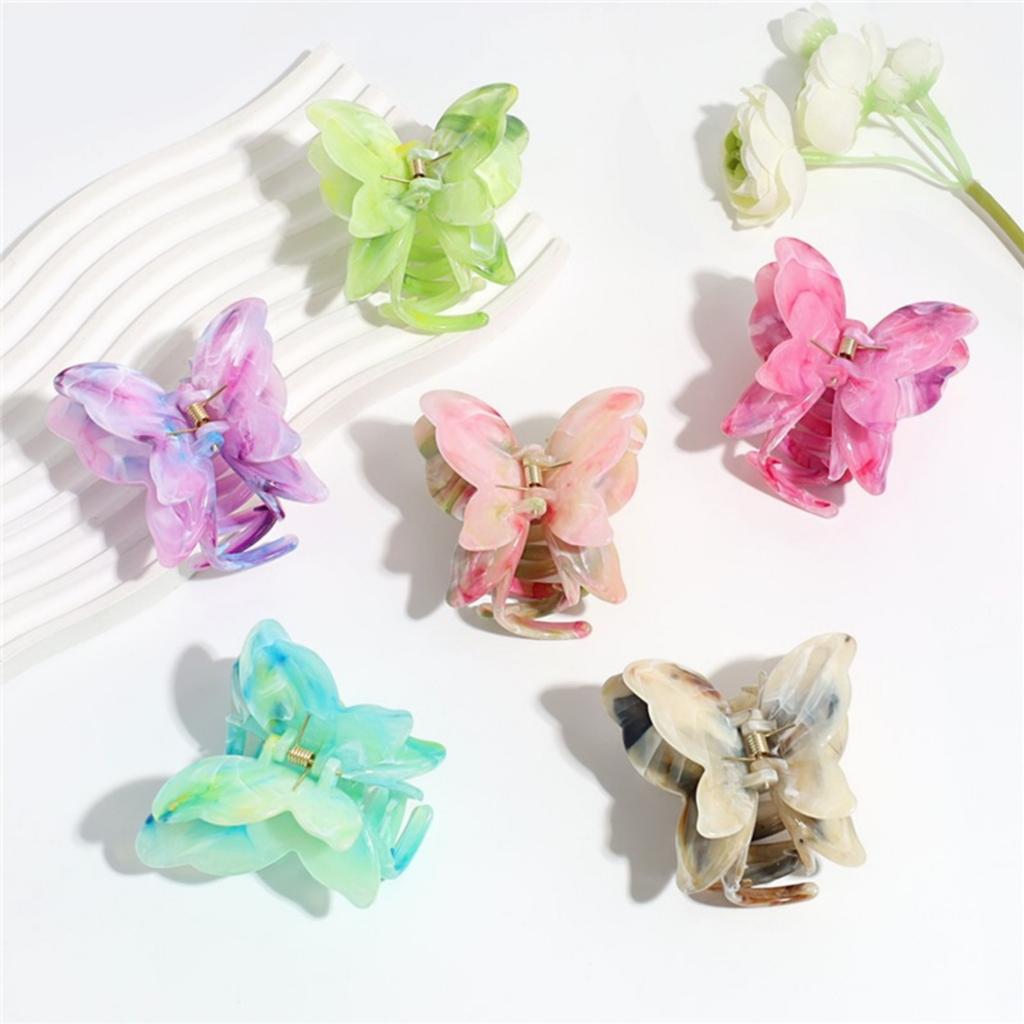Butterfly Hair Claw Clips Non-slip Hair Jaw Clips Medium Size Hair Clips for Women Girls' Hair Accessories