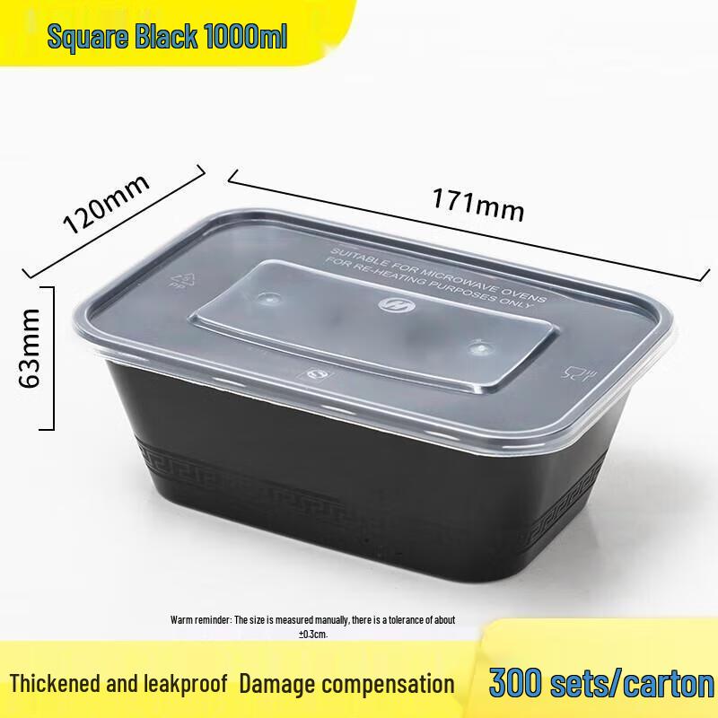 JingJingRS Disposable Rectangular Food Containers