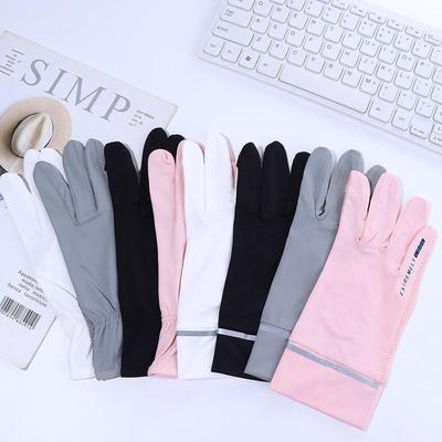 Elastic Driving Anti-UV Mesh Ice Silk UPF 50+ Driving Gloves Sunscreen  Gloves  Mittens