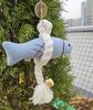 Korean Blue Myeongtae Lucky Charm Doll – Fabric Dried Pollock Ornament for Protection & Good Fortune