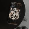 America Route 66 Phone Case Cover for Xiaomi Poco X6 X5 X7 Pro F7 Ultra Redmi 15C 15 13C 13 12C 12 10C 10 10A 9C 9A 9T 9 Coque P