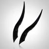 Car Roof Dragon Devil Horns Modification Flow Wave Car Roof Styling Bar - 3D Curved Spike for Sedan SUV Exterior Unique Shaped