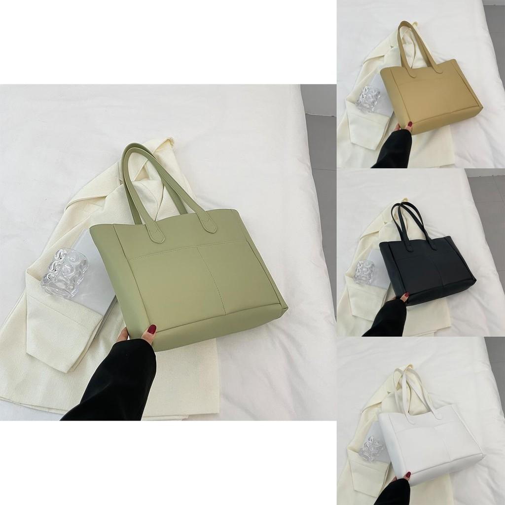 Stylish Large-capacity Street Fashion Tote Bag Pu Leather Shoulder Handbag