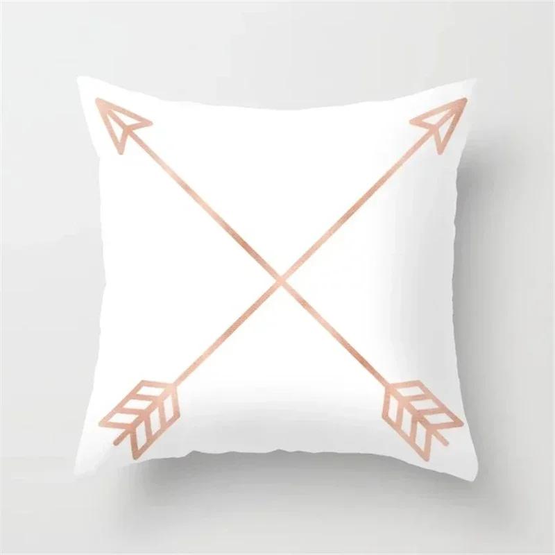Pink Tropic Pineapple Throw Pillow Covers Geometric Nordic Glitter Polyester Pillow Case Sofa Home Decor Cushion Covers 45X45Cm