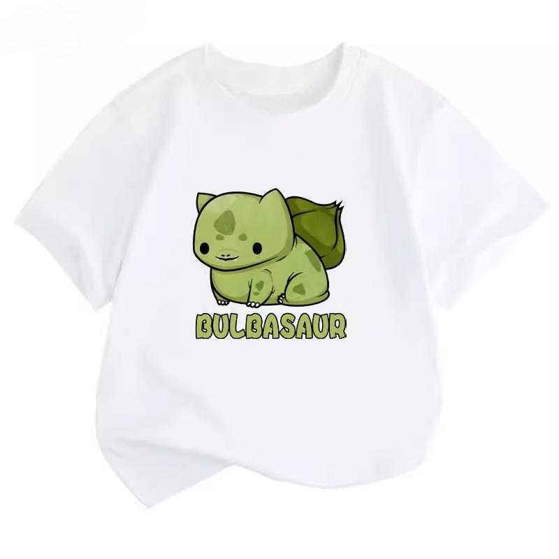 Potdemiel Summer New Pikachu Kids 100 Cotton TShirt Comfortable and Breathable Suitable for Boys and Girls