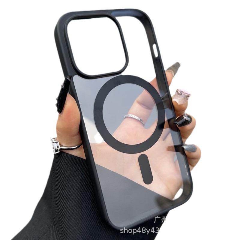 Bezdrátový magnetický akrylový kryt pro iPhone 11/13/14 - Průhledný, Unisex