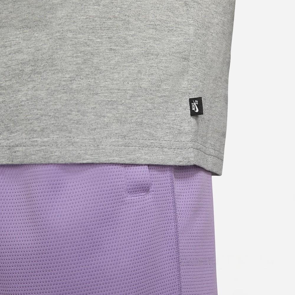 Nike Casual Sport Thumb Print Skateboard Short Sleeve T-Shirt Men Tops Grey DJ1221-063