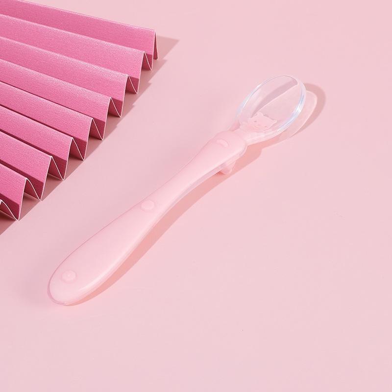 1Pc Silicone Spoon for Baby Consumption, Soft Spoon for Children and Newborns, Silicone Spoon for Baby Complementary Food Feeding