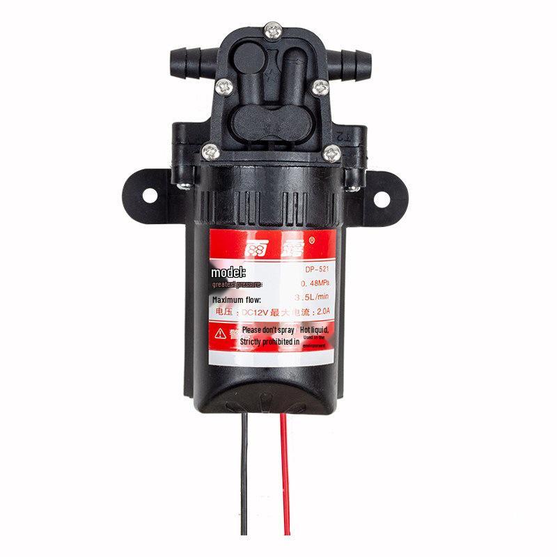DP-521 12V DC Micro Diaphragm Water Pump: Self-Priming Pump for Car Wash, Flower Watering, and Household Agricultural Use.