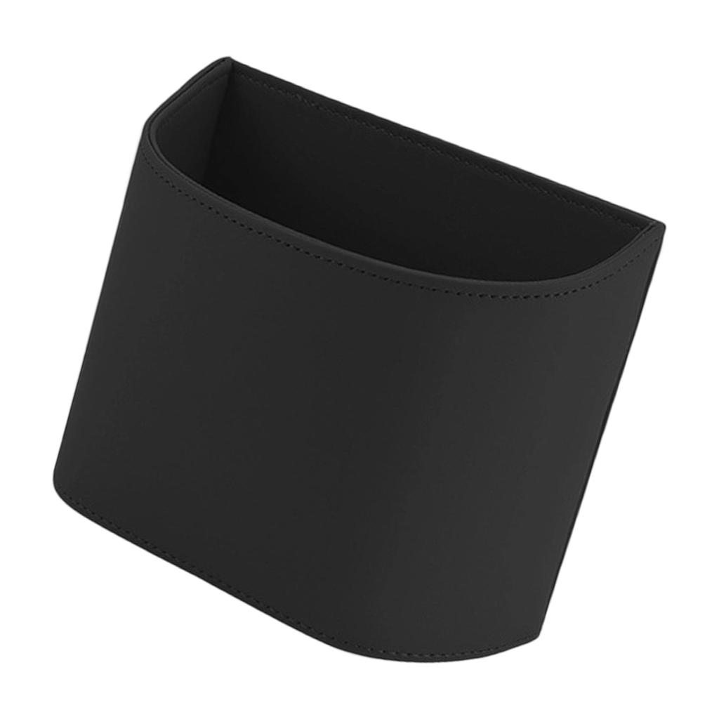 Modern Car Door Mounted Waste Bin With Leather Trim For Vehicles SUVs Leakproof Portable Trash Organizers
