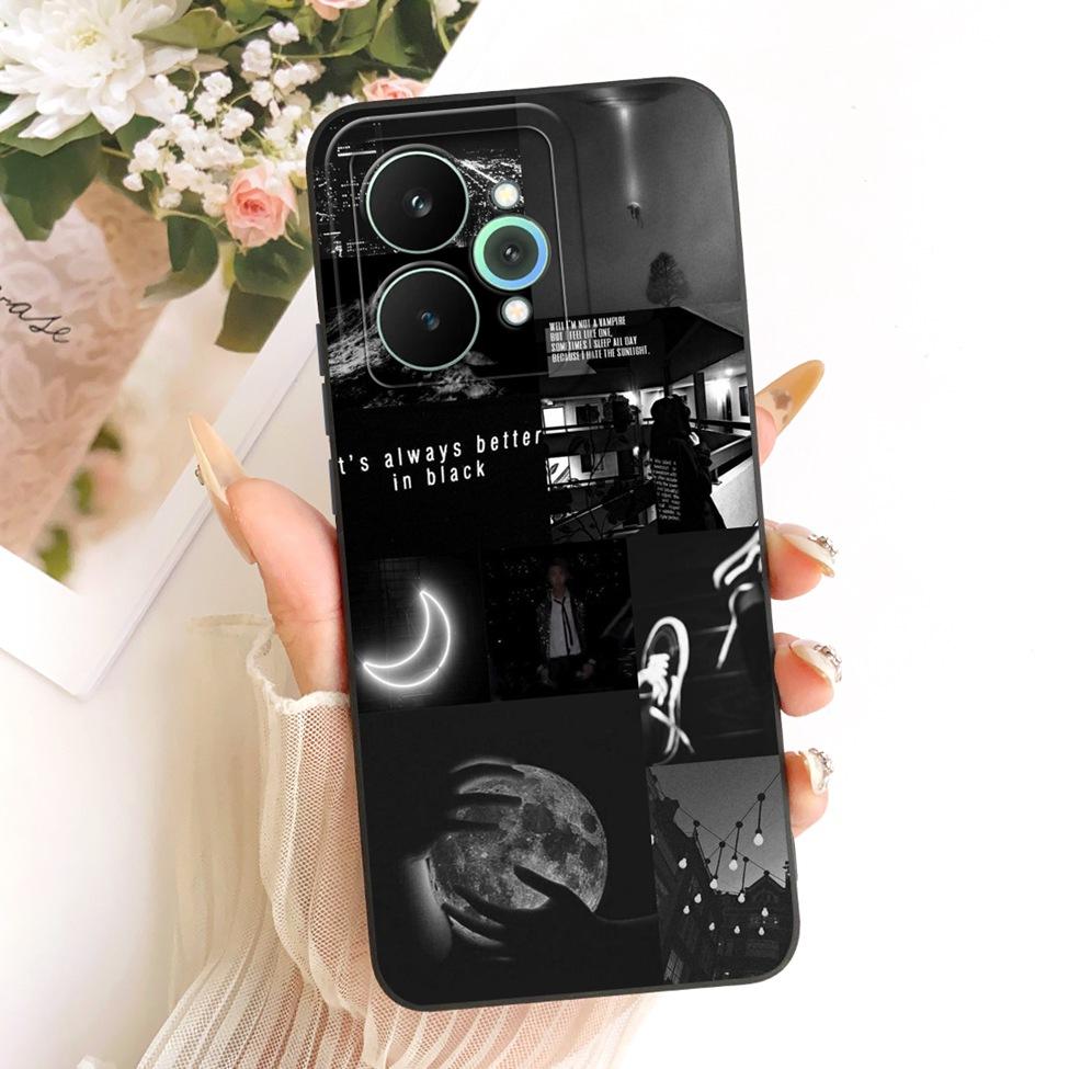 Cover For Realme 15 Pro Casing RMX5101 Silicone Luxury Fashion Flowers Kawaii Cute Painted Shockproof Phone Case