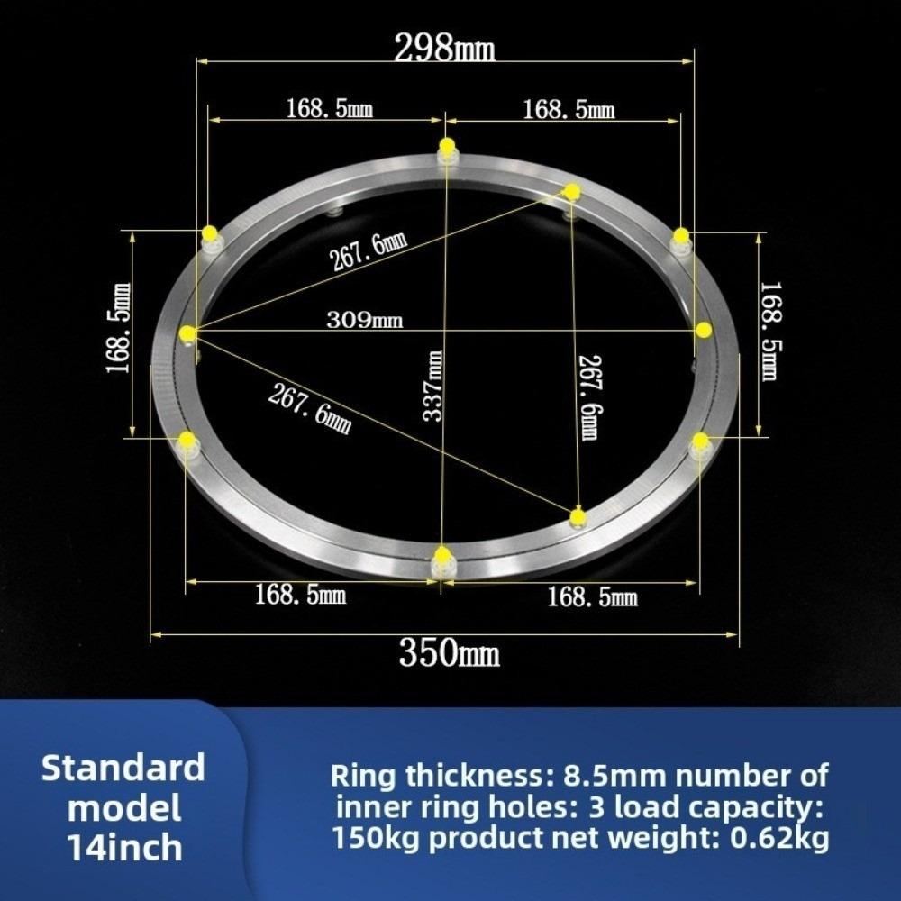 Rotating Bearing Turntable Heavy Duty Ball Bearing Bearing Plate Base Aluminum Rust Resistant Table Turntable Kitchen Hardware