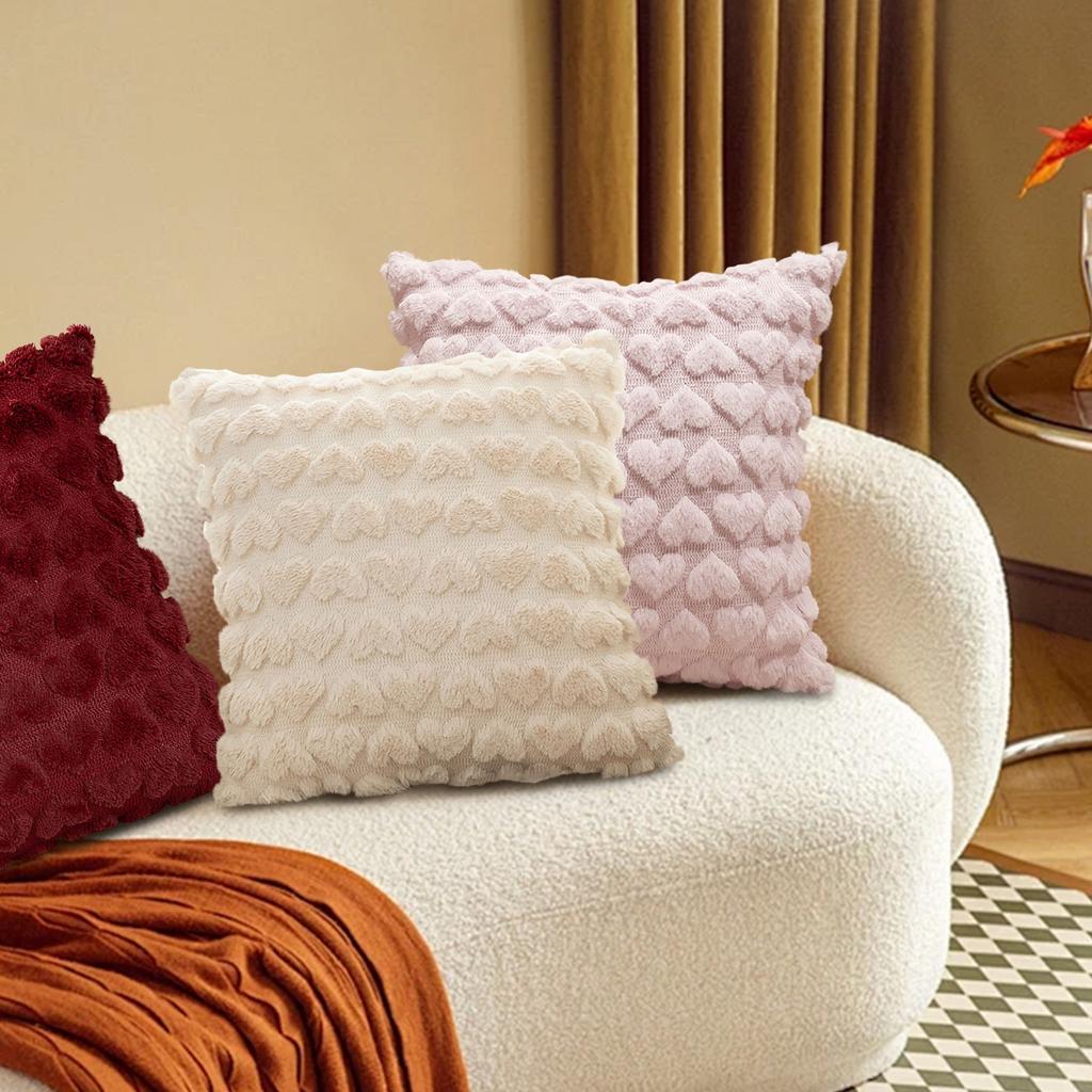 Modern Minimalist Pillows, Plush And Winter Pillows, Living Room Sofas, Heart-shaped Cushions, Pillowcases