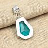 Indicolite Tourmaline Gemstone Solid 925 Sterling Silver Dazzling Pendant Jewelry