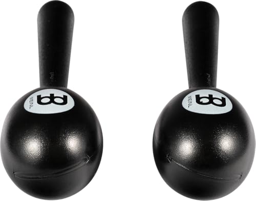 MEINL Percussion Plastic Egg Maracas Pair PEMBK [Domestic Genuine Product] Black