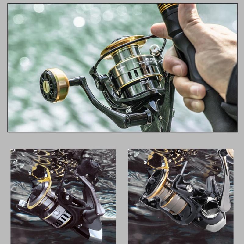Spinning Fishing Reel Full Metal Structure Long Casting For Sea Rod Rock Fishing Lure Fishing Tackle Accessory