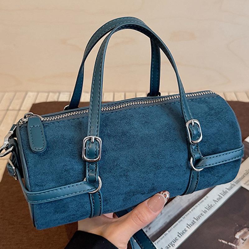 Mode handgedragen bowlingtas dames herfst nieuw eenvoudig niche trend forens schouder messenger dames tas