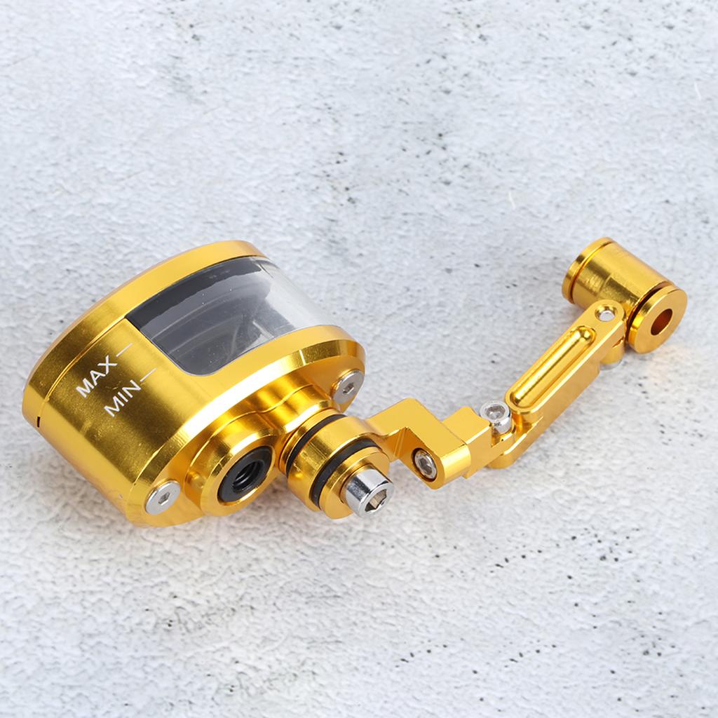 Front Brake Fluid Reservoir CNC Aluminum Motorcbike Oil Cup Set Fit for Kawasaki ZX 6R 9R 10RGold