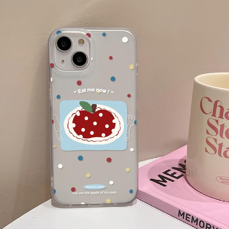 For Apple Plate for IPhone 15 for Apple 16 Women's Phone Case 13 Promax Cartoon 14 Transparent 12