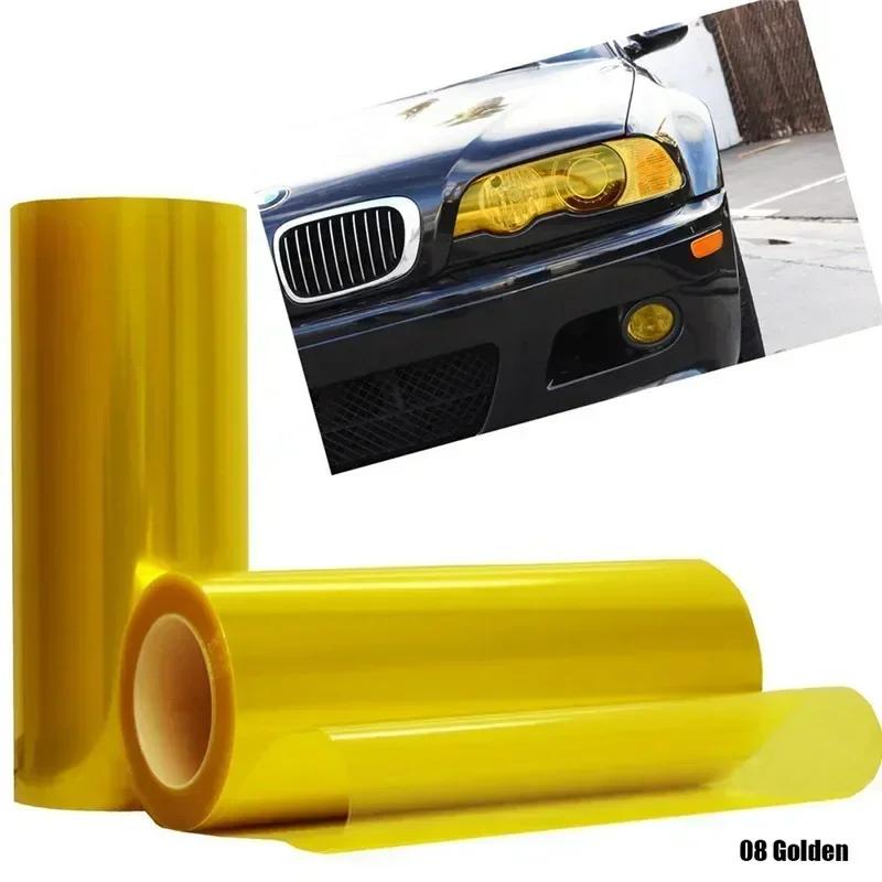 Car Tint Film Lens Vinyl Wrap Car Stickers Smoke Dark Black Blue Red Transparent for Car Auto Headlight Taillight Fog Light