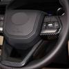 For Toyota Land Cruiser 300 LC300 - ABS Carbon Fiber Texture Car Styling Interior Steering Wheel Button Frame Cover Trim