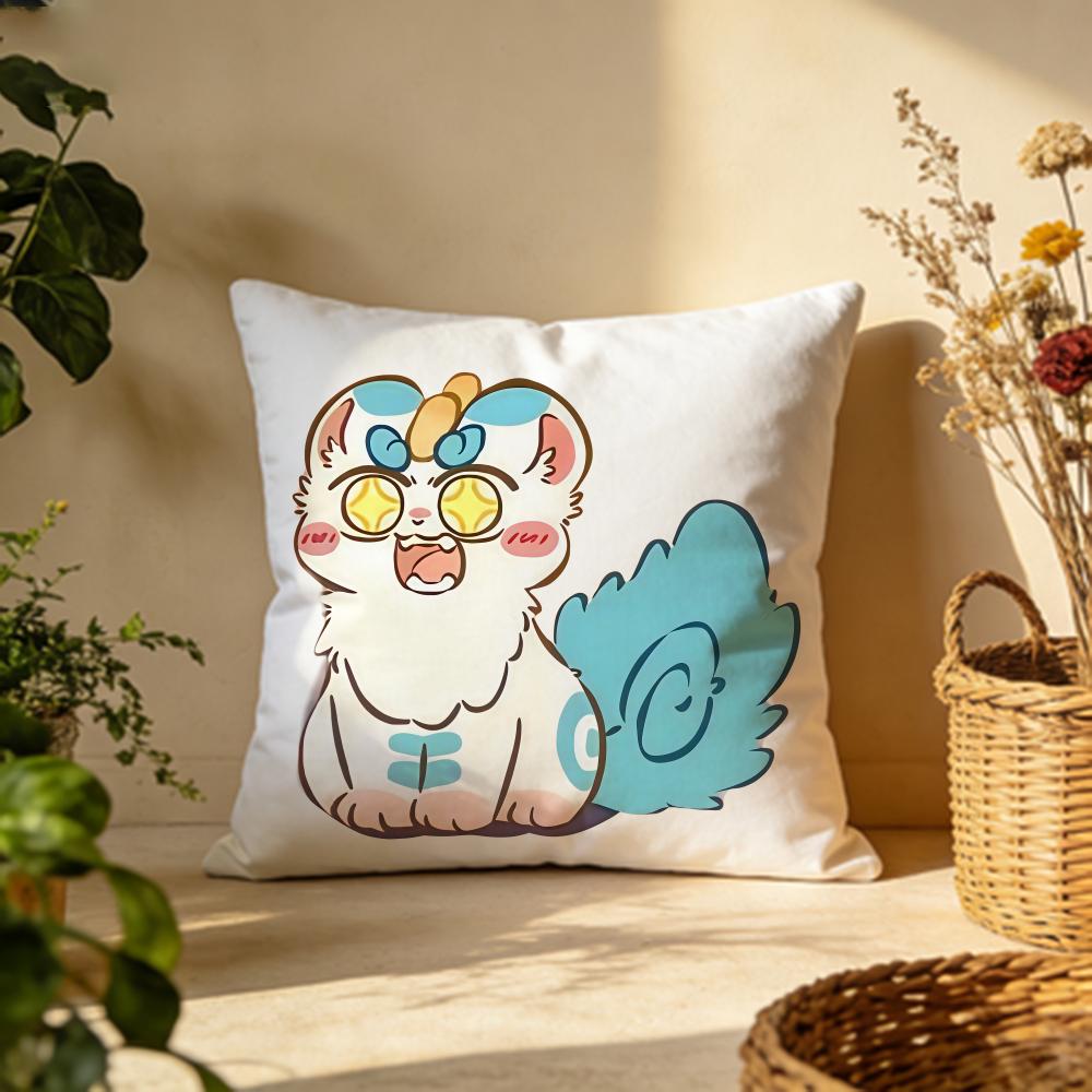 Popular Ffabulous Beastsing Cushion Cover Versatile DoubleSided Pillow Case Fit for Sofa Bed Car  Daily Decor