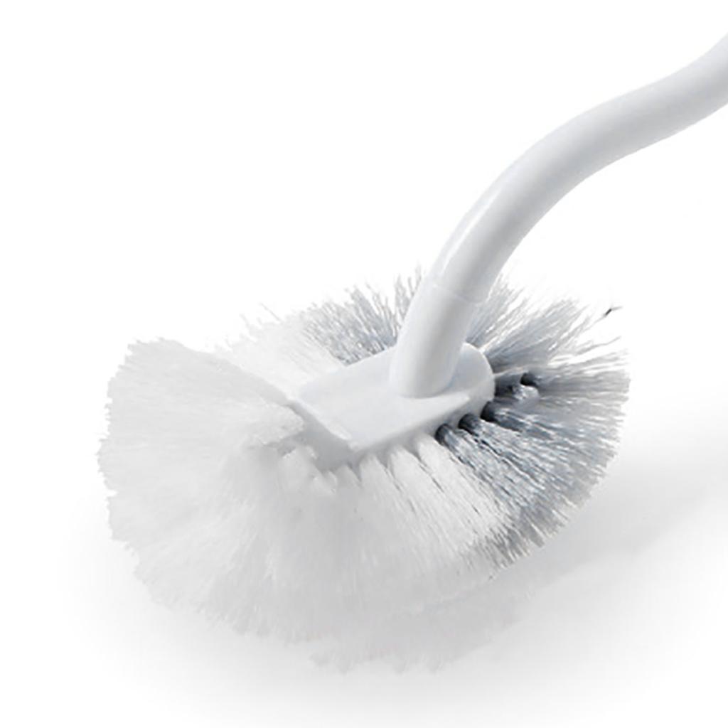 S Shaped Toilet Scrub Brush Dead Corner Cleaning Dense Brush Hair Toilet Scrub Brush for Bathroom