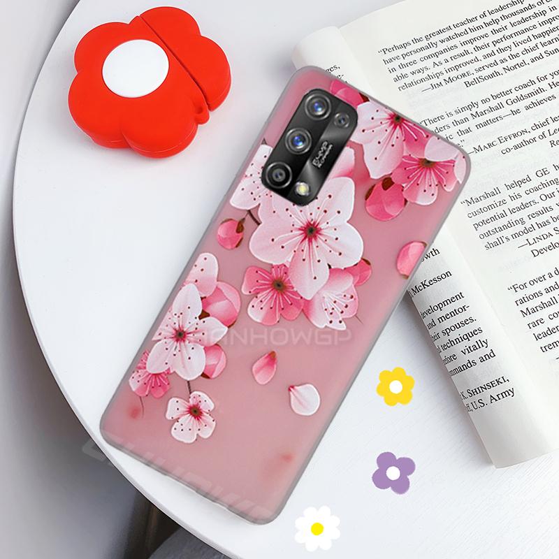 For OPPO Realme Pro Case Luxury Flower Soft Silicone TPU