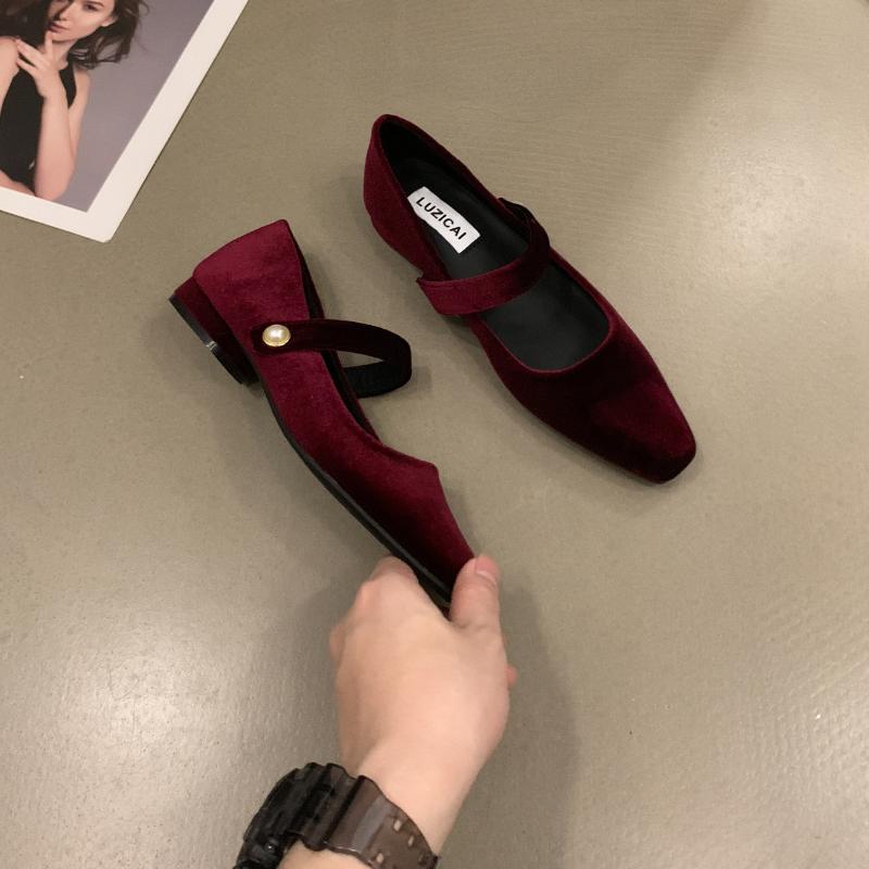 Fashion 2025 Spring Women Mary Jane Shoes Fashion Shallow Shoes Concise Soft Sole Dress Ballerina Shoes