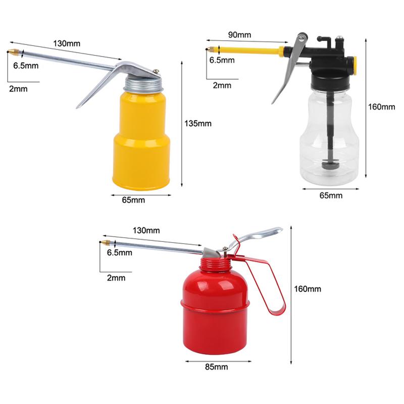 200/300/500Ml Long-Nozzle Oil Filler Oil Can Motorcycle Car Oil Pot Bottle High-Pressure Manual Oil Dispenser Home Injector Can