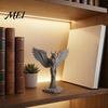 Matte Texture Ornaments Demon Angel Statue, 3D Printed Wings Texture, Devil Fall-Resistant Ornament for Desk Study Entrance Hall Decoration