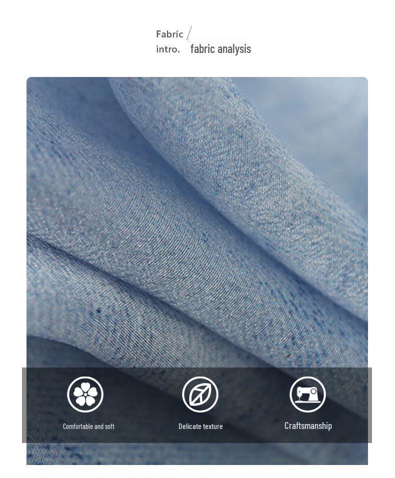 Luxury Tie-Dye Blue Mulberry Silk Dress - Women's Summer 2025 Collection