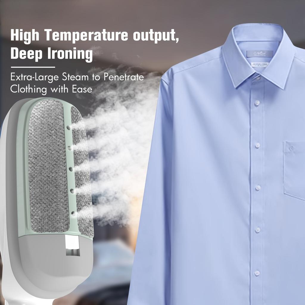 Handheld Steam Iron Portable Steam Wrinkle Remover for Home Office and Travel with Efficient Heating Garment Steamer