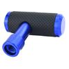 Lunsom Push Shift Knob Metal Gear Shift Lever Shift Knob T Shape for Manual Car (Black & Blue)