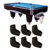 6Pcs Billiards Pool Rubber Drop Pockets Pool Table Bag Liners Billiard Baskets Pool Table Pocket for Most Pool Tables