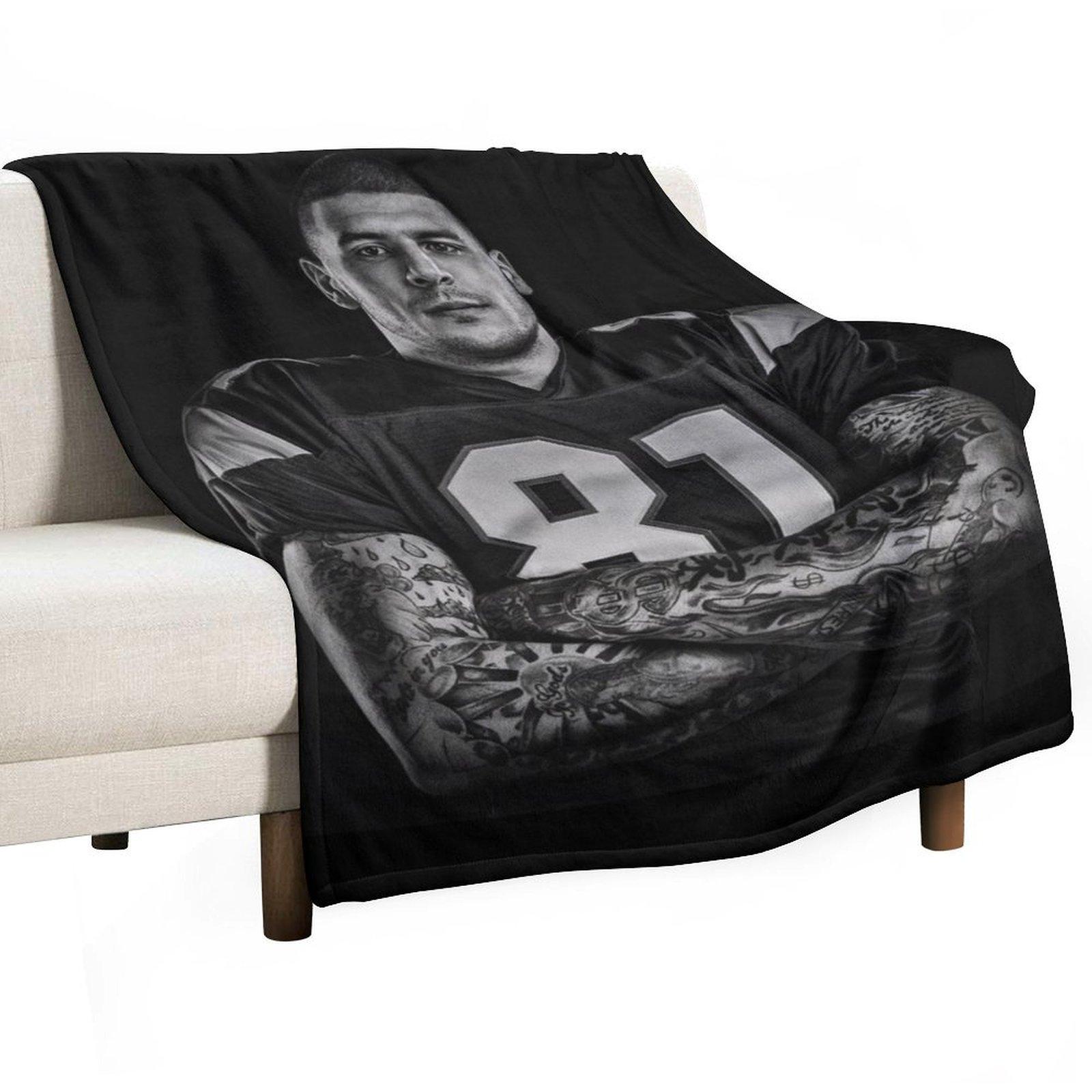 Aaron Hernandez Throw Blanket Moving Thins Quilt christmas decoration Blankets 30x40in