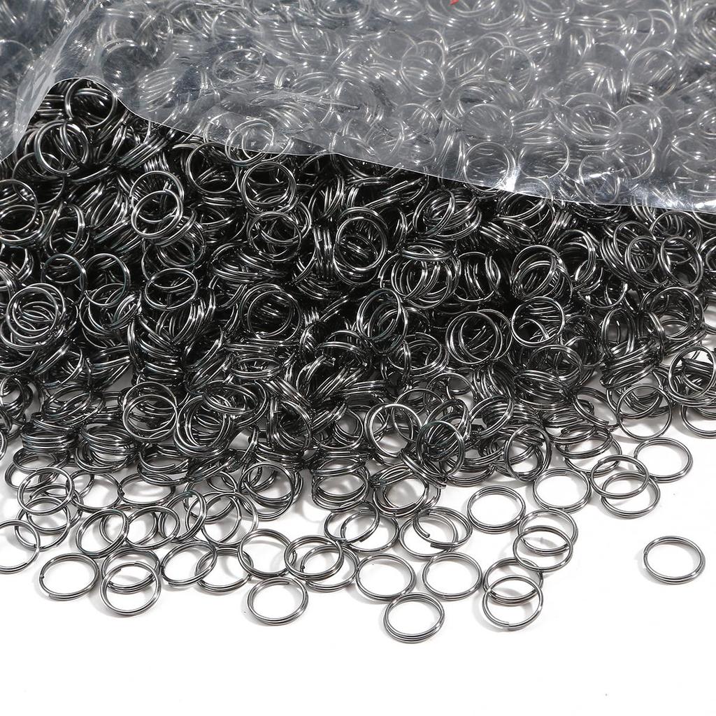 200-500Pcs Iron Double Ring Jump Ring For DIY Necklace Bracelet Jewelry Making Craft Accessories