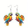 Colorful Parrot Acrylic Earrings for Women Earrings Chic New Animal Earrings Fashion Earrings Jewelry Accessories for Party Festivals