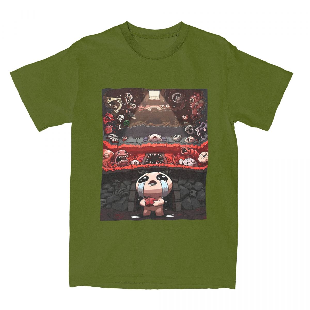 

The Binding Of Isaac T Shirt Video Game Trending T-Shirts Short Sleeves Y2K Funny Tops Summer Cotton O Neck Plus Size Clothes 4XL