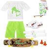 Soft Rubber Finger Shoes With Pants & Shoes Finger Scooter Set Clothes Kit Small Finger Skateboard