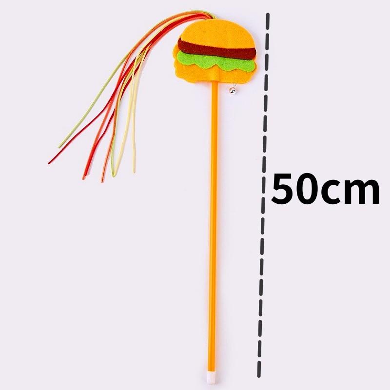 Cat Toy Tassel Stick Cat Toys Interactive Feather Kitten Teaser Stick Butterfly Cats Teaser Cute Cats Toy with Bell Pet Products